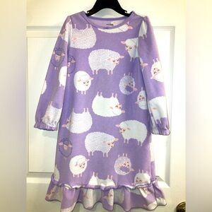 Purple Sheep Print Nightgown by Carter’s Size: 4-5T, EUC